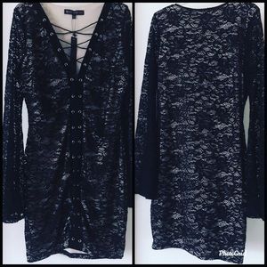 Sexy Lace Up Maxi Dress